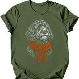 Portuguese Water Dog Winter Dog T Shirt Gift For Dog Lover