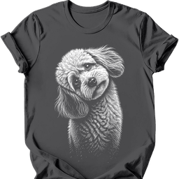 Poodle Tilted Dog T Shirt Gift For Dog Lover
