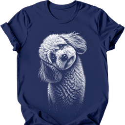 Poodle Tilted Dog T Shirt Gift For Dog Lover
