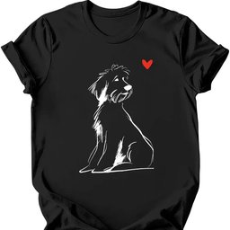 Portuguese Water Dog Sketch Dog T Shirt Gift For Dog Lover
