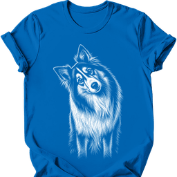 Rough Collie Tilted Dog T Shirt Gift For Dog Lover