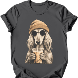 Saluki Hipster Dog T Shirt Gift For Dog Lover