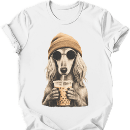 Saluki Hipster Dog T Shirt Gift For Dog Lover