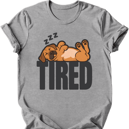 Rhodesian Ridgeback Tired Dog T Shirt Gift For Dog Lover