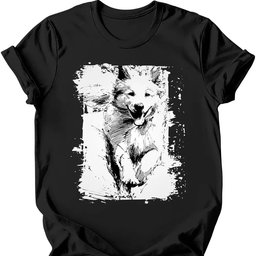 Samoyed Running Dog T Shirt Gift For Dog Lover