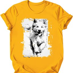 Samoyed Running Dog T Shirt Gift For Dog Lover