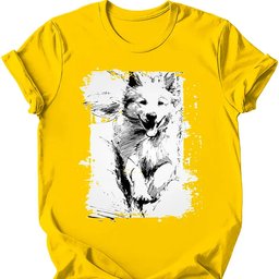Samoyed Running Dog T Shirt Gift For Dog Lover