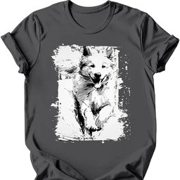 Samoyed Running Dog T Shirt Gift For Dog Lover