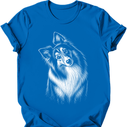 Shetland Sheepdog Tilted Dog T Shirt Gift For Dog Lover
