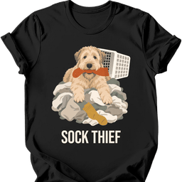 Soft Coated Wheaten Terrier Sock Thief T Shirt Gift For Dog Lover