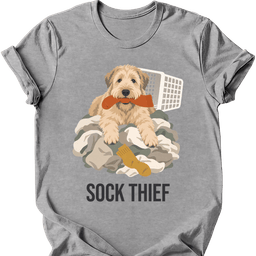 Soft Coated Wheaten Terrier Sock Thief T Shirt Gift For Dog Lover