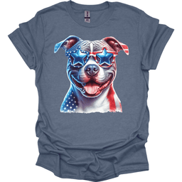 Staffordshire Patriot Series T Shirt Gift For Dog Lover