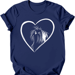 Shih Tzu Heart Dog T Shirt Gift For Dog Lover
