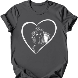 Shih Tzu Heart Dog T Shirt Gift For Dog Lover