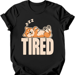 Shiba Inu Tired Dog T Shirt Gift For Dog Lover