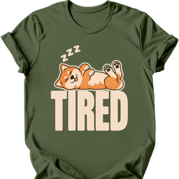 Shiba Inu Tired Dog T Shirt Gift For Dog Lover