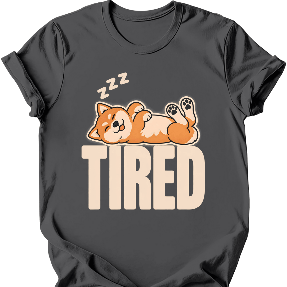 Shiba Inu Tired Dog T Shirt Gift For Dog Lover