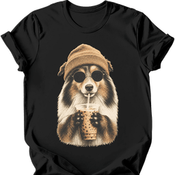 Shetland Sheepdog Hipster Dog T Shirt Gift For Dog Lover