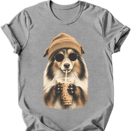Shetland Sheepdog Hipster Dog T Shirt Gift For Dog Lover