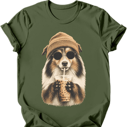 Shetland Sheepdog Hipster Dog T Shirt Gift For Dog Lover