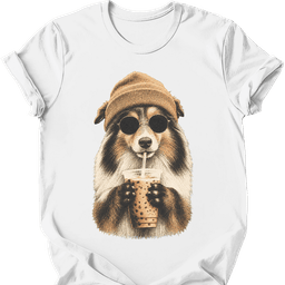 Shetland Sheepdog Hipster Dog T Shirt Gift For Dog Lover