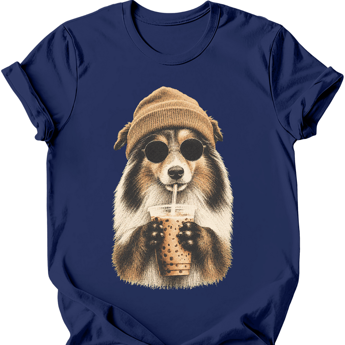 Shetland Sheepdog Hipster Dog T Shirt Gift For Dog Lover