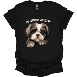 Shih Tzu Did Someone Say Treat T Shirt Gift For Dog Lover