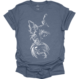 Scottish Terrier Line Art T Shirt Gift For Dog Lover