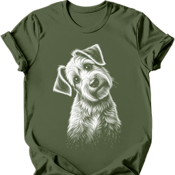 Soft Coated Wheaten Tilted Dog T Shirt Gift For Dog Lover