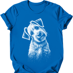 Soft Coated Wheaten Tilted Dog T Shirt Gift For Dog Lover