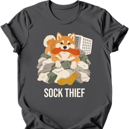 Shiba Inu Sock Thief T Shirt Gift For Dog Lover