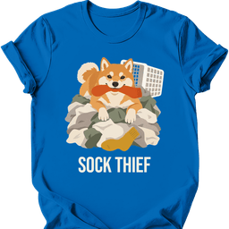 Shiba Inu Sock Thief T Shirt Gift For Dog Lover
