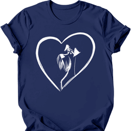 Schnauzer Heart Dog T Shirt Gift For Dog Lover