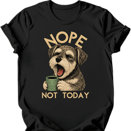 Schnoodle Not Today T Shirt Gift For Dog Lover
