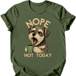 Schnoodle Not Today T Shirt Gift For Dog Lover