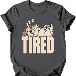 Sealyham Terrier Tired Dog T Shirt Gift For Dog Lover