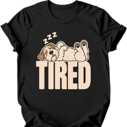 Sealyham Terrier Tired Dog T Shirt Gift For Dog Lover