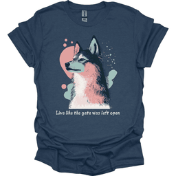 Sheepdog Live Like The Gate Was Left Open T Shirt Gift For Dog Lover