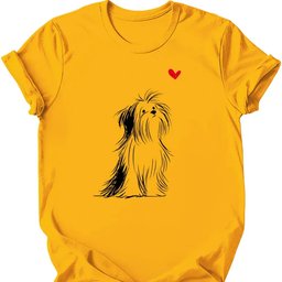 Shih Tzu Sketch Dog T Shirt Gift For Dog Lover