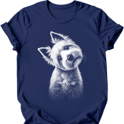 West Highland White Terrier Tilted Dog T Shirt Gift For Dog Lover