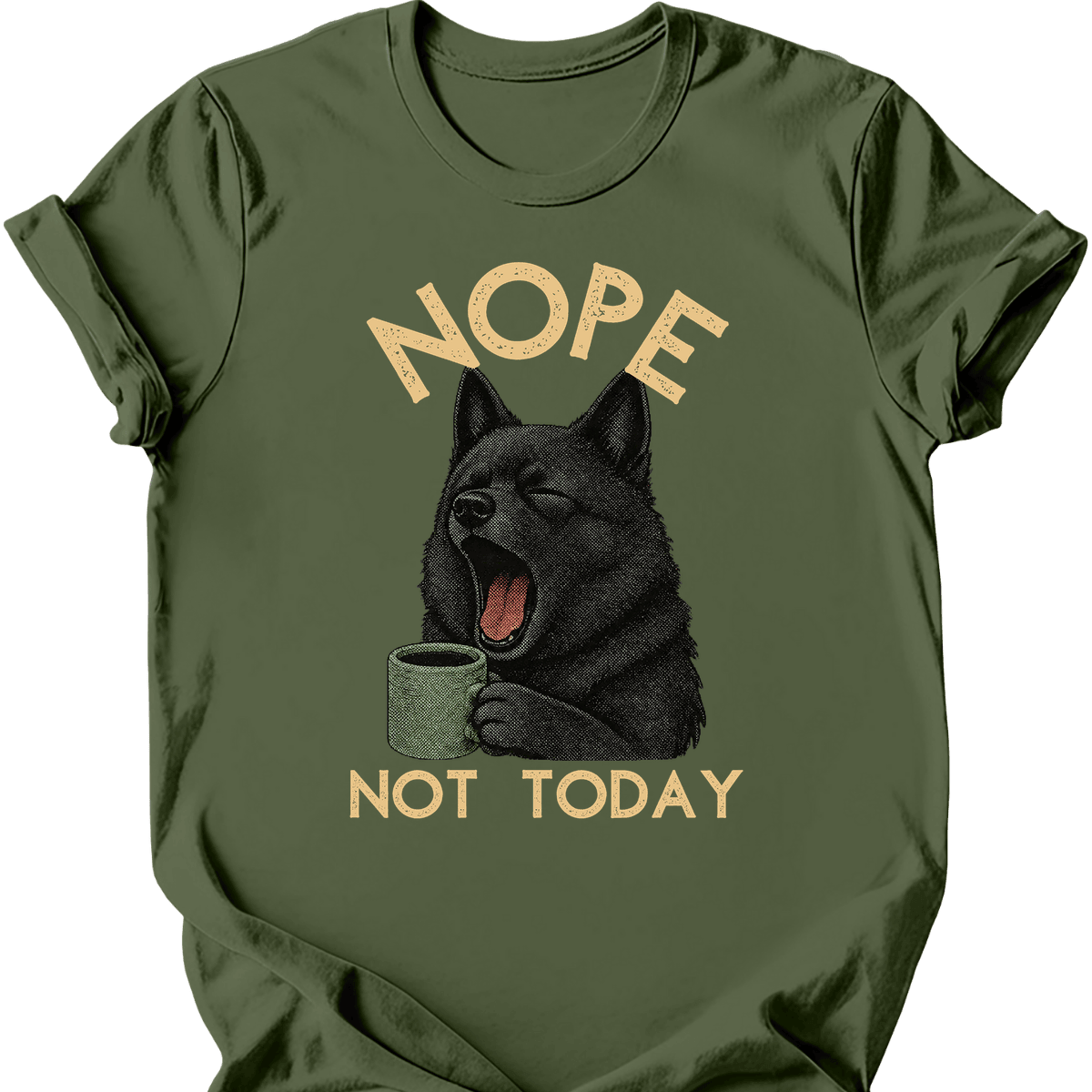 Schipperke Not Today T Shirt Gift For Dog Lover