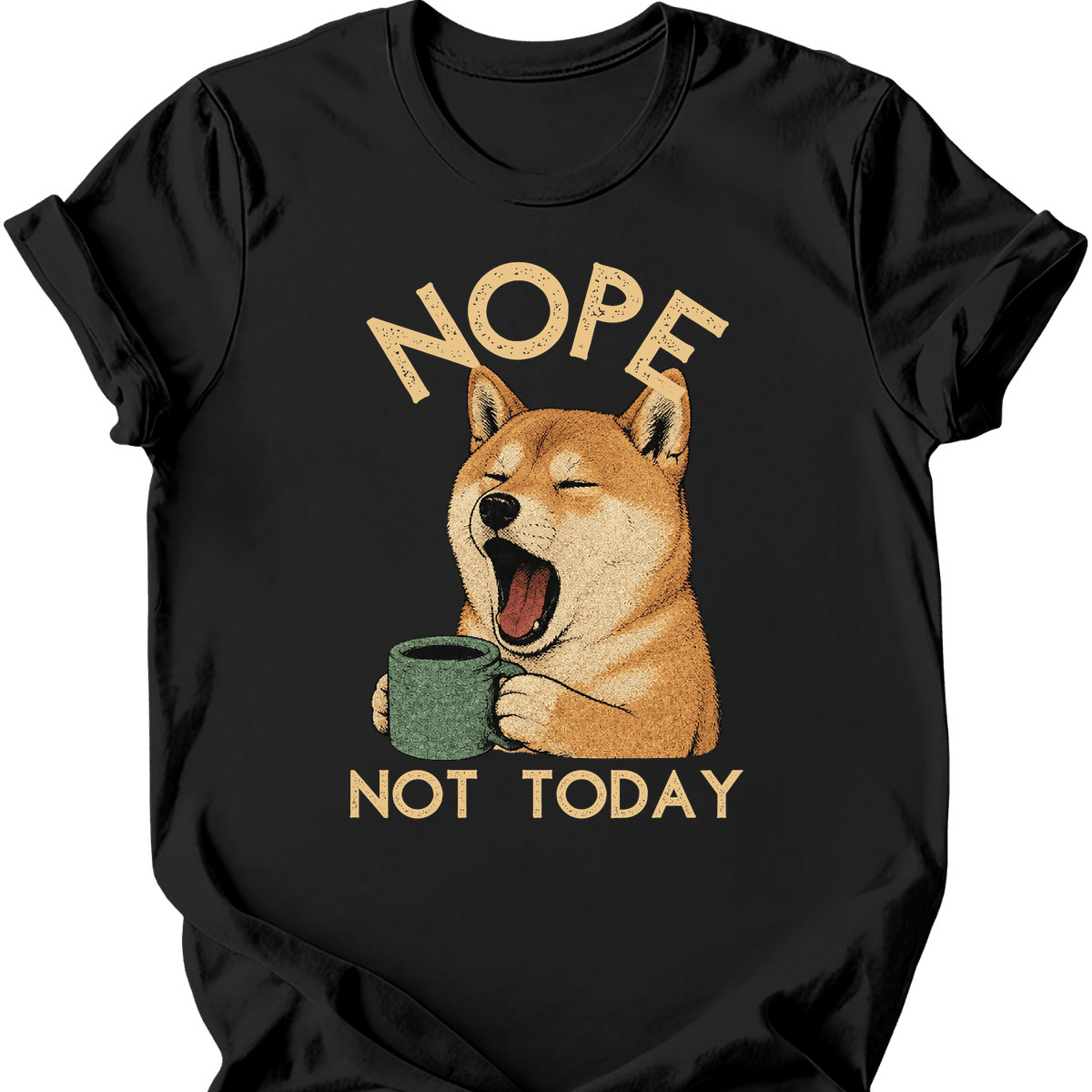 Shiba Inu Not Today T Shirt Gift For Dog Lover