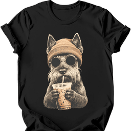 Scottish Terrier Hipster Dog T Shirt Gift For Dog Lover