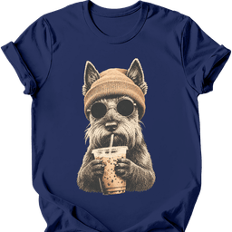 Scottish Terrier Hipster Dog T Shirt Gift For Dog Lover