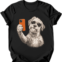 Soft Coated Wheaten Selfie Dog T Shirt Gift For Dog Lover