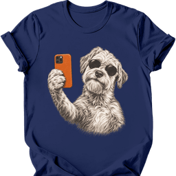 Soft Coated Wheaten Selfie Dog T Shirt Gift For Dog Lover
