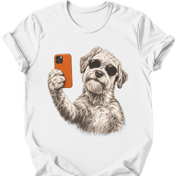 Soft Coated Wheaten Selfie Dog T Shirt Gift For Dog Lover