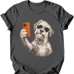 Soft Coated Wheaten Selfie Dog T Shirt Gift For Dog Lover