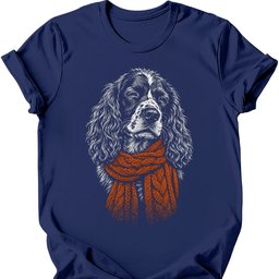 Sprocker Winter Dog T Shirt Gift For Dog Lover
