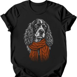 Sprocker Winter Dog T Shirt Gift For Dog Lover